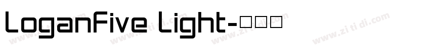 LoganFive Light字体转换